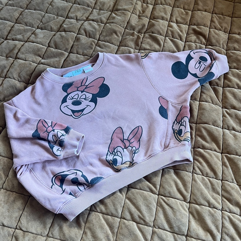 ZARA HTF MINNIE SWEATSHIRT 18-24